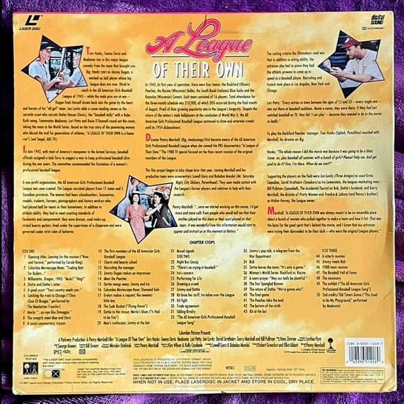 MADONNA ~ A LEAGUE OF THEIR OWN ~ DOUBLE LASER DISC 1992 DELUXE EDITION ~ RARE - Picture 3 of 7